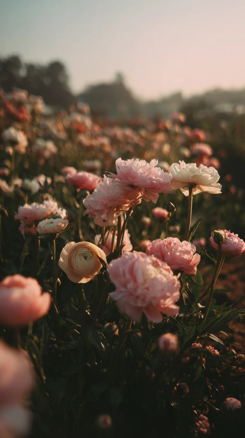 Immersive Cinematic Flower Field