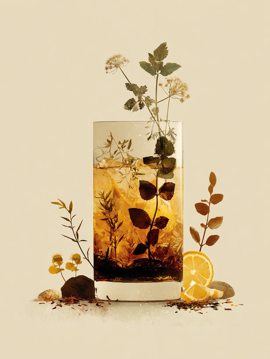 Illustrazione botanica tumbler