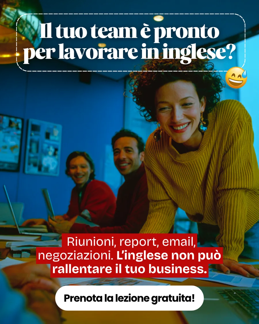 Scuola di inglese online, per i team